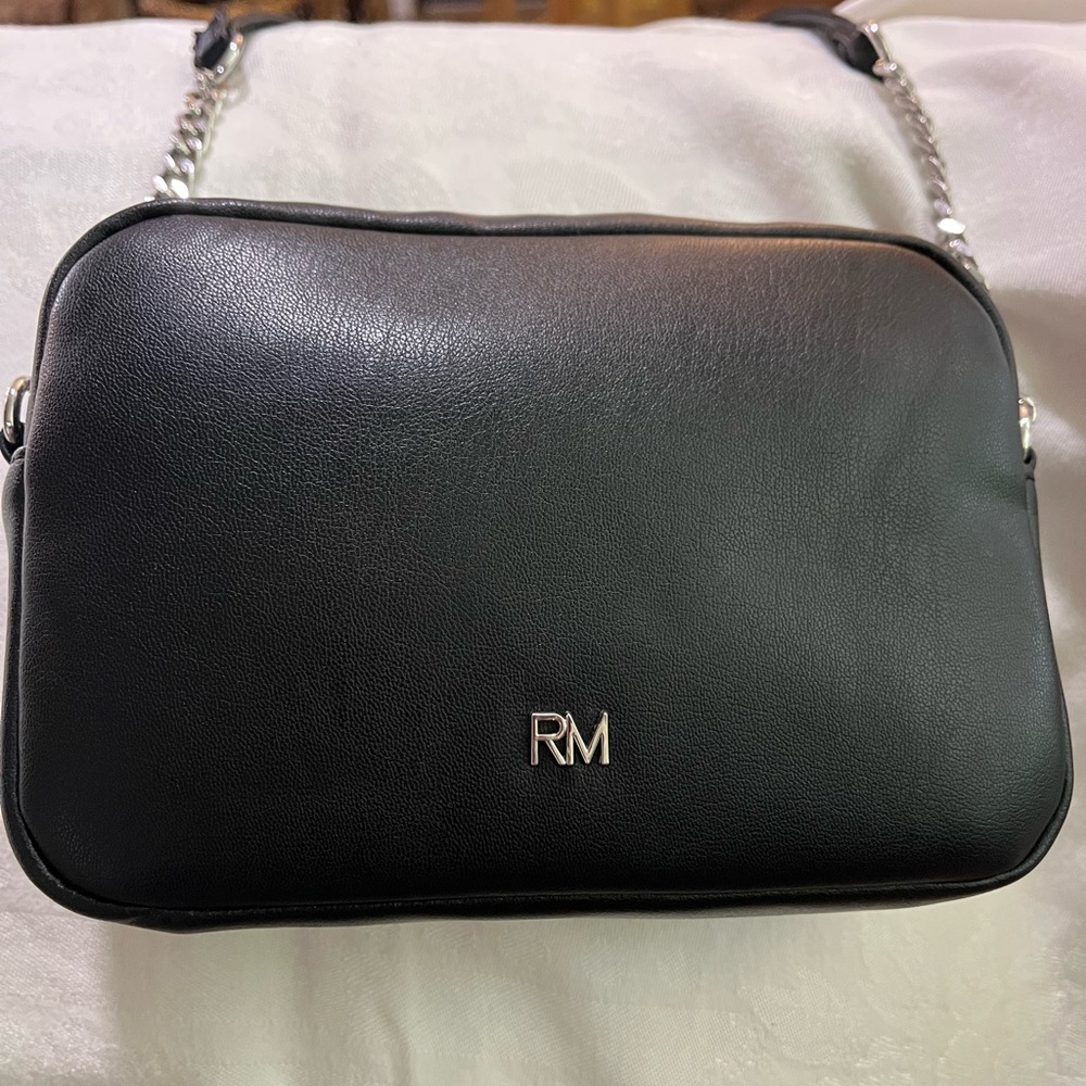 NWT. Rebecca Minkoff Black Quilted Studded Crossbody Bag - Picture 3 of 6
